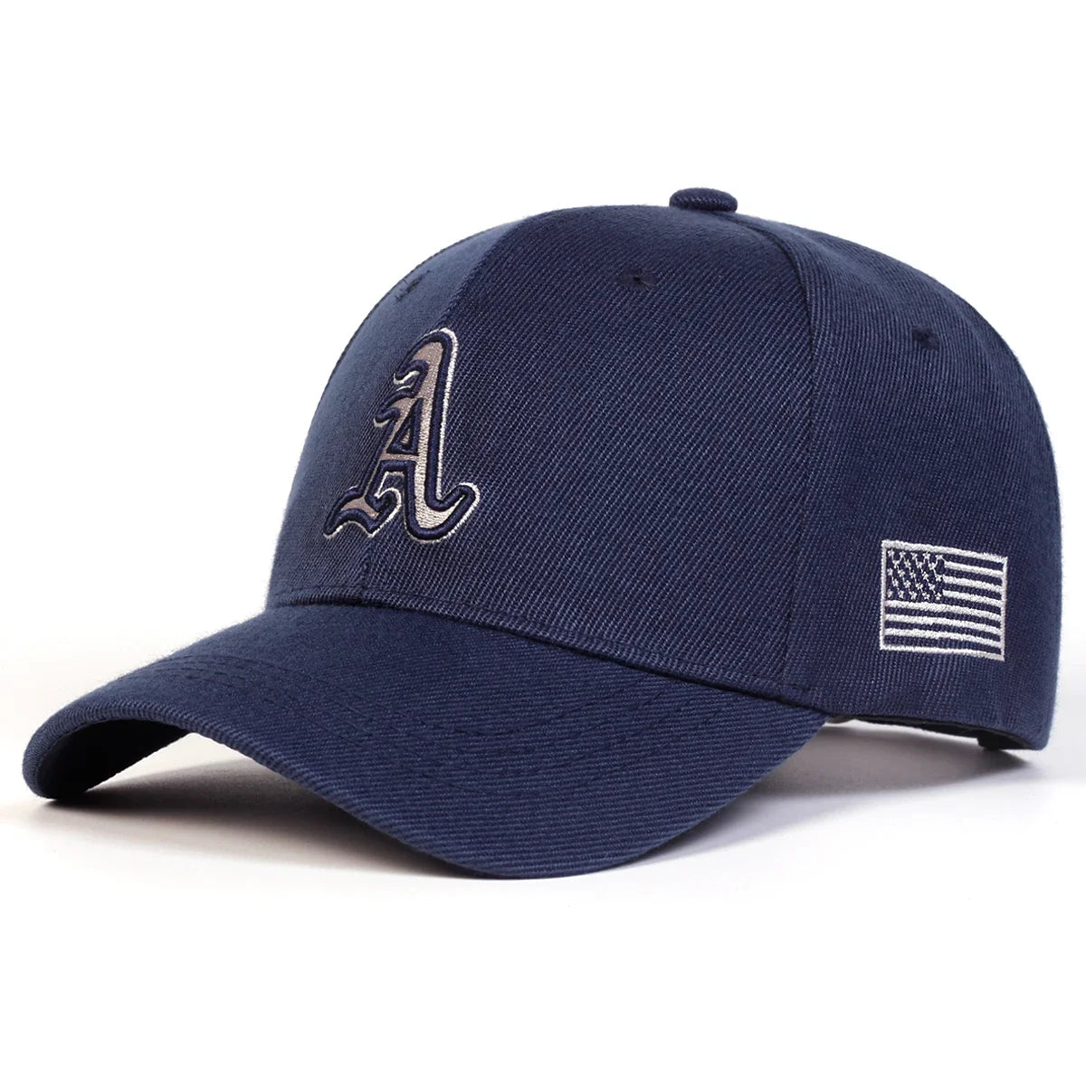 Unisex Letter Embroidery Side American Flag Baseball Cap Spring Autumn Outdoor Adjustable Casual Hat