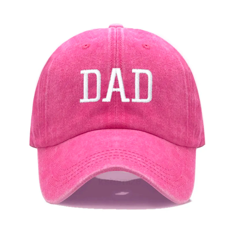 DAD MOM Embroidery Pure Cotton Men's Baseball Cap For Man Womne's Fashion Sport Golf Caps Sun Hat Dropshipping