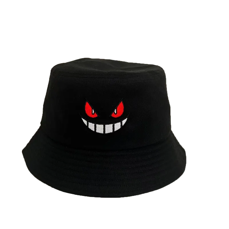 Unisex Light Board Solid Color Big Eyes Embroideried Hats Fishermen Caps Outdoor Casual Cap