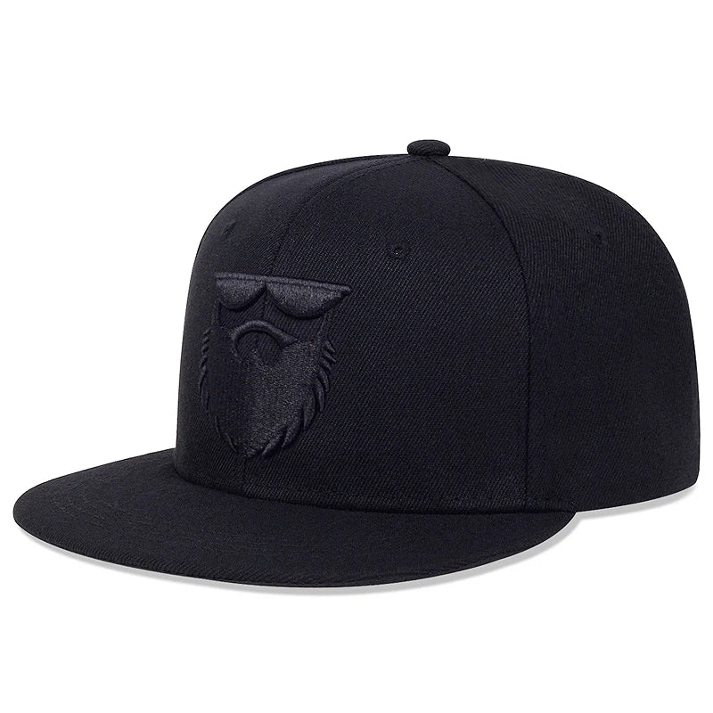 Men Women Cotton Snapback Hat Hip Hop Baseball Cap Beard Old Embroidery Trucker Caps Adjustable