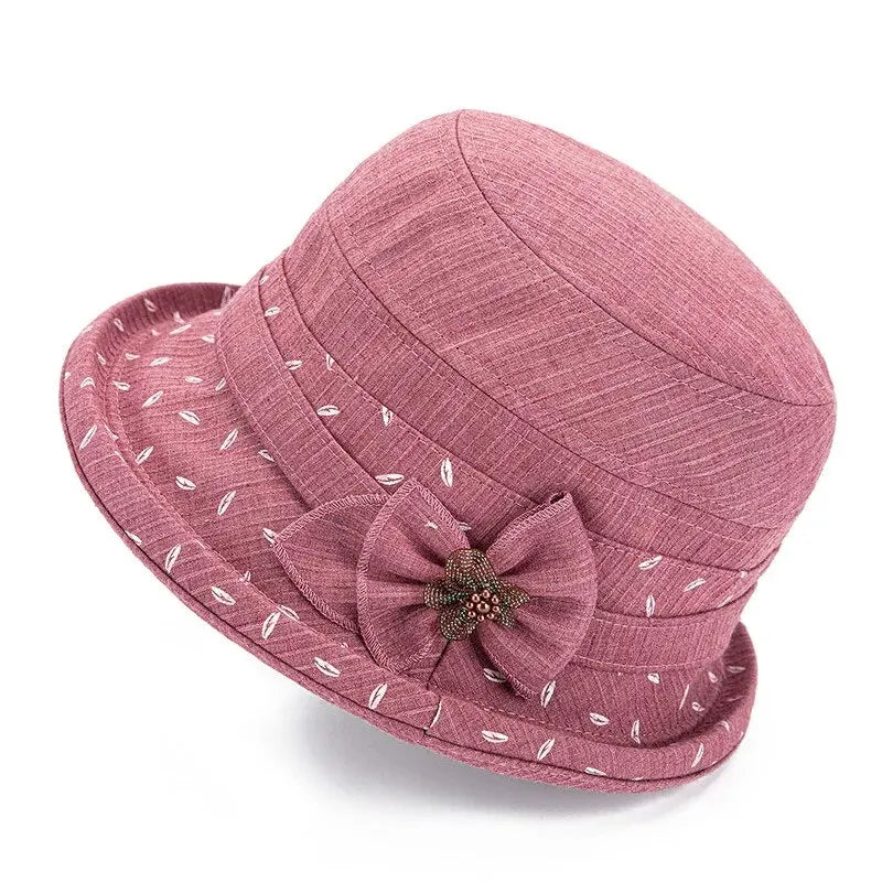 Spring And Autumn Casual Cloth Hat For The Elderly And Summer Pot Hat For The Elderly, Thin Sunshade Bucket Hat, Fashion Pot Hat
