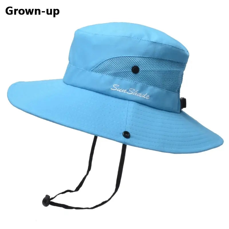 Xinbaoguan 100% Polyester Summer Outdoor Sun Hat, Breathable Sun Hat, Folding Sun Hat, Female Ponytail Hole Fisherman Hat
