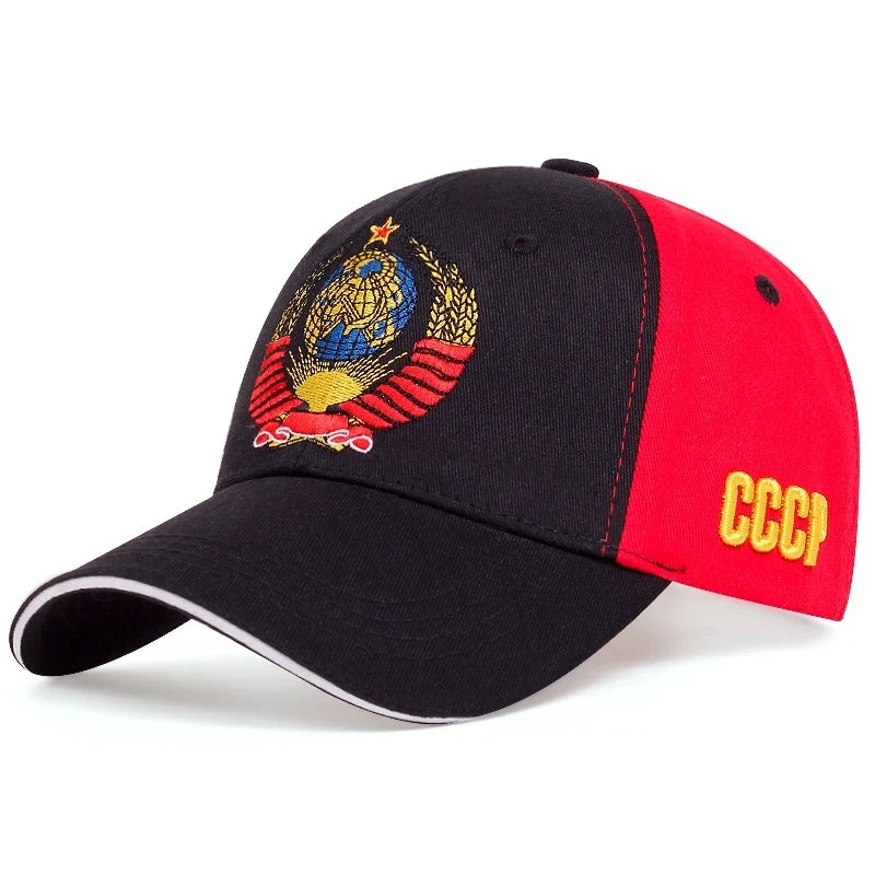 Unisex Cccp National Emblem Baseball Cap Men Women Cotton Snapback Hat Outdoor Visor Sun Hats