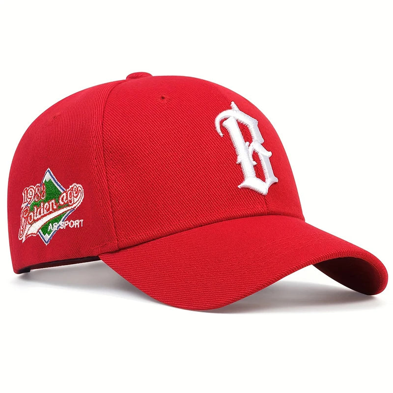 B Letter Embroidery Baseball Caps Cotton Snapback Hat Sports Hip Hop Trucker Hats Summer Outdoor Sun
