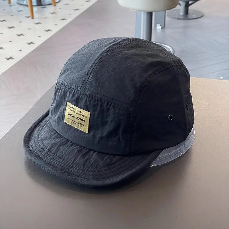 5 Panel Short Brim Quick-drying Golf Baseball Caps Men's Soft Lightweight Sports Running Cap Unisex Outdoor UPF50+ Peaked Cap