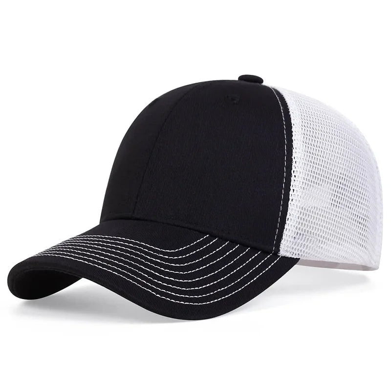 Unisex 8 Lines Brim Hat Baseball Net Caps Spring Summer Outdoor Adjustable Casual Hats Sunscreen