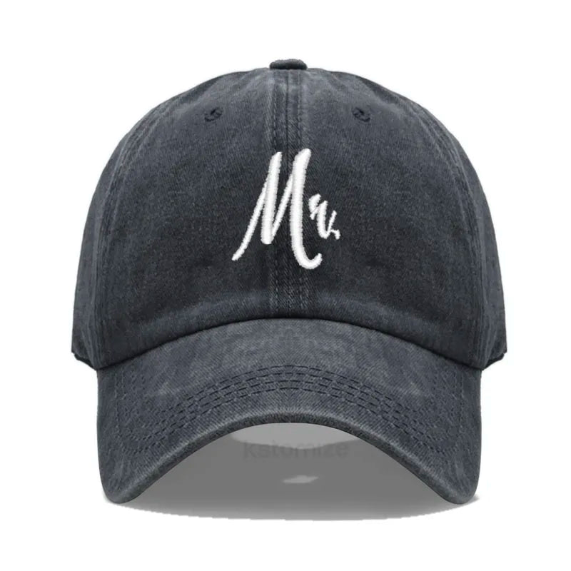 Matching Mr Mrs Baseball Cap Men S Women Cotton Embroidery Sport Golf Caps Bridal Gift Newlywed