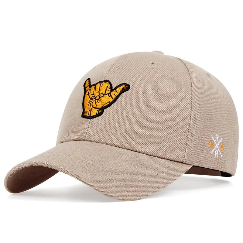 Finger Baseball Cap Outdoor Sports Cotton Embroidery Hip Hop Streetwear Kpop Snapback Hat Casual