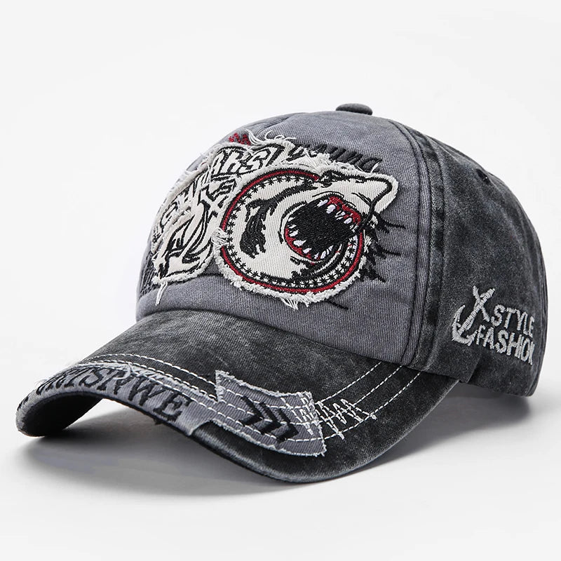 News Outdoor Sports Cotton Baseball Cap Retro Embroidery Men S Hip Hop Rebound Caps Snapback Hats