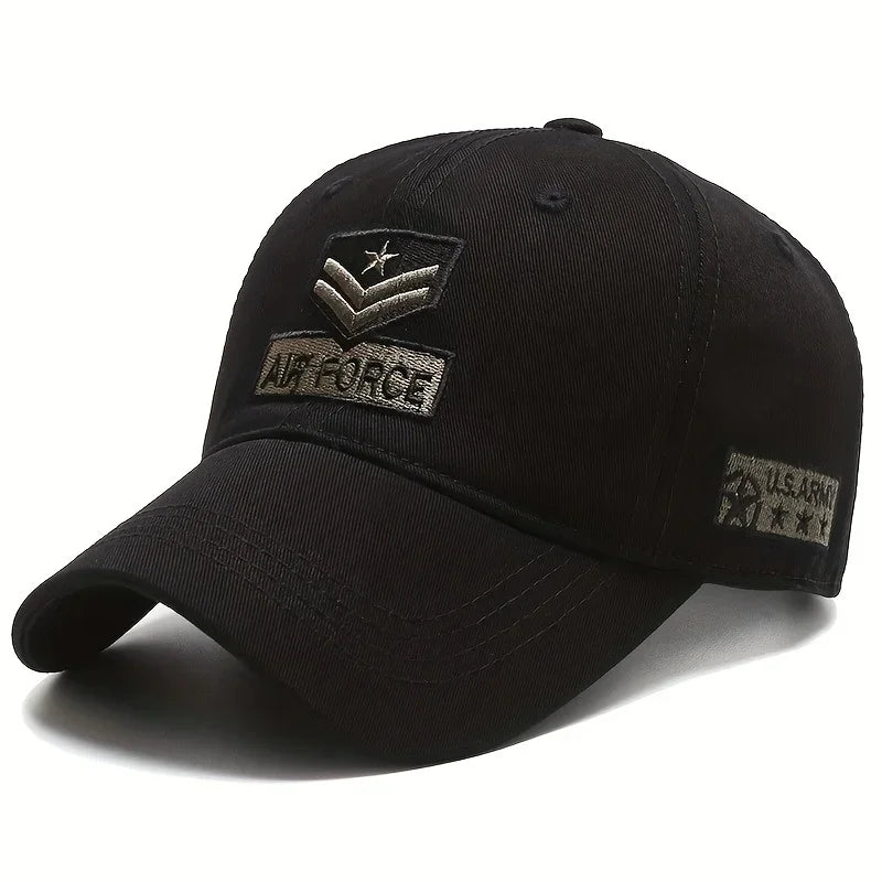 Unisex Air Force Arrow Embroidery Baseball Caps Spring Autumn Outdoor Adjustable Casual Hats Hip Hop