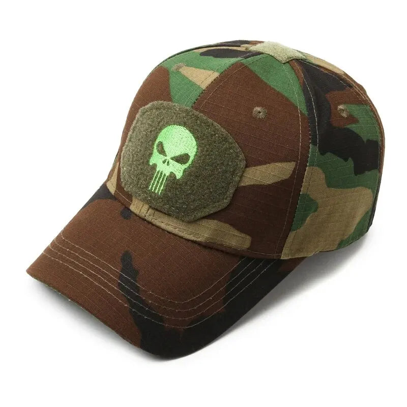 Hat Male Spring And Autumn Outdoor Sunscreen Sunhat Korean Tide Youth Camouflage Cap Spring And Autumn Middle-Aged Baseball Cap