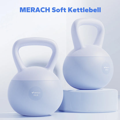 Soft Kettlebell Non-Slip Wide-Grip Handle Cushioned Horizontal Base Filled with Fine Mineral Sand Premium Kettle Bell