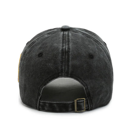 Autumn Women S Men Baseball Cap Solid Color Rebound Letter Embroidery Retro Sun Hat Outdoor Cotton