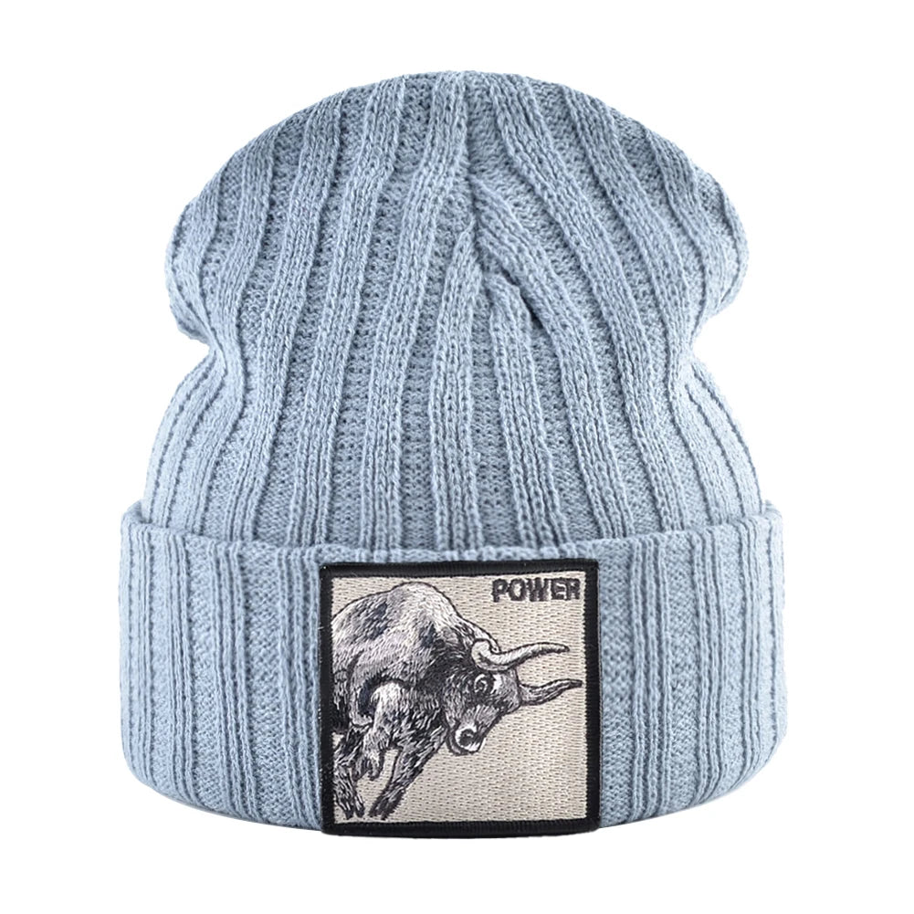 Fashion Skullcap Men Outdoor Streetwear Skullies Beanies Women Knitted Hip Hop Hat Boys Girls Kpop Bonnet Cap Black Knit Beanie