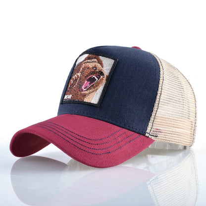 Baseball Caps Men Snapback Hip Hop Hats With Eagle Patch Streetwear Trucker Caps Women Spring Summer Breathable Mesh Visor Bones