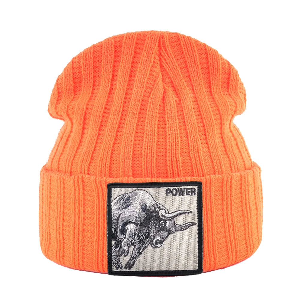 Fashion Skullcap Men Outdoor Streetwear Skullies Beanies Women Knitted Hip Hop Hat Boys Girls Kpop Bonnet Cap Black Knit Beanie