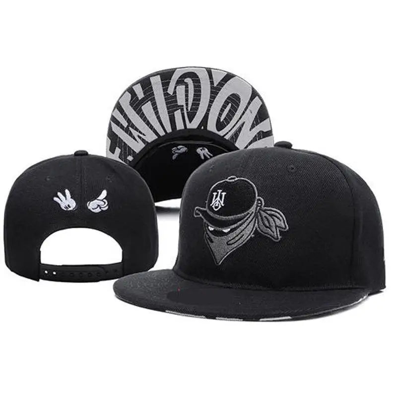 Brand Embroidery Retro Baseball Caps Men Women Bone Snapbacks Black Sports Hats Street Art Hip Hop