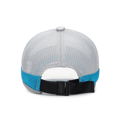 Summer Children Kids Cute Baseball Cap Solid Breathable Snapback Hat Outdoor Cool Mesh Boy Girl Sun