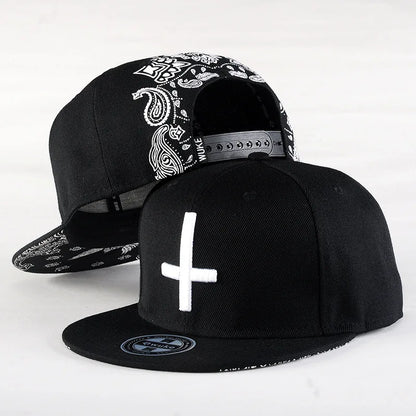 Snapback Baseball Hat Ten Times Embroidery Adjustable Hats Youth Men Women Cap Flat Trend Street