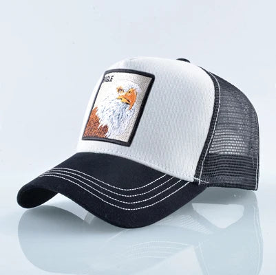 Embroidery Baseball Caps Men Eagle Snapback Hats For Women Fashion USA Hip Hop Bones Breathable Mesh Streetwear Trucker Cap
