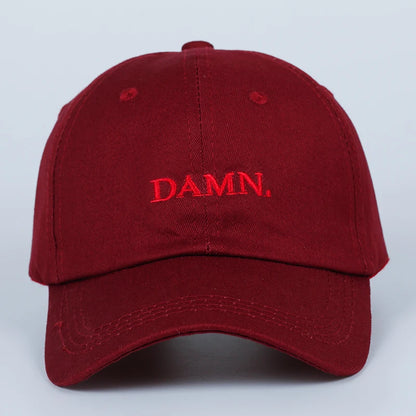 Unisex Spring Summer Damn Hats Embroidered Earth Dad Hat Hip Hop Cap Kendrick Lamar Rapper Snapback