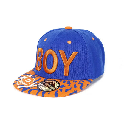 Cool Boy Embroidery Kids Baseball Cap Boys Girls Snapback Hat Four Seasons Children Hip Hop Sun