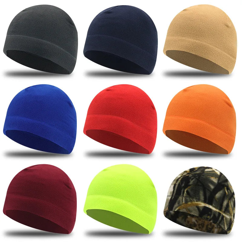 Windproof Women Men Polar Fleece Warm Beanie Hat Cap Male Lady Autumn Winter Soft Comfortable Ski