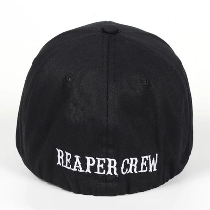 Brand Black Hats Sons Anarchy Reaper Crew Fitted Baseball Cap Women Men Letters Embroidered Hat Hip