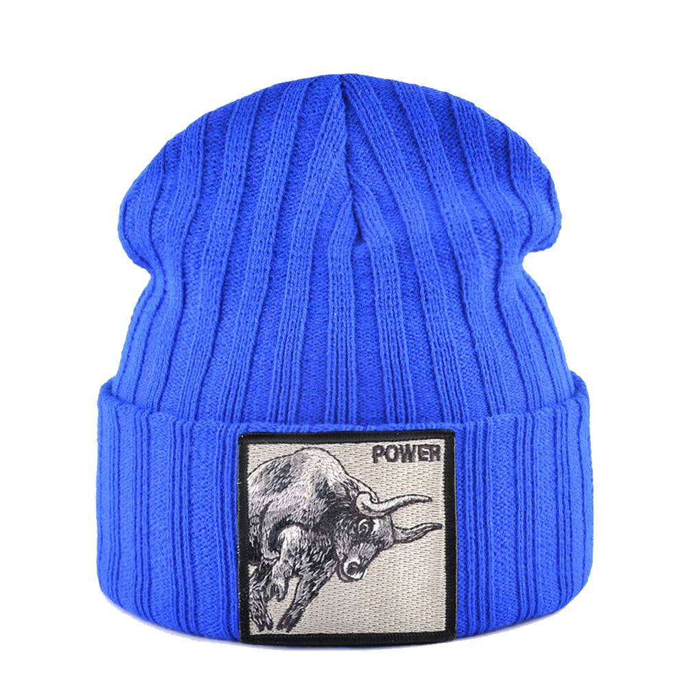 Fashion Skullcap Men Outdoor Streetwear Skullies Beanies Women Knitted Hip Hop Hat Boys Girls Kpop Bonnet Cap Black Knit Beanie