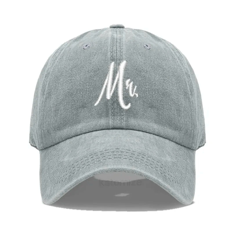 Matching Mr Mrs Baseball Cap Men S Women Cotton Embroidery Sport Golf Caps Bridal Gift Newlywed