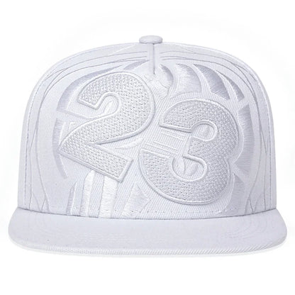 Unisex 23 Basketball Embroidery Hip-Hop Hats Spring Autumn Adjustable Casual Snapback Baseball Caps