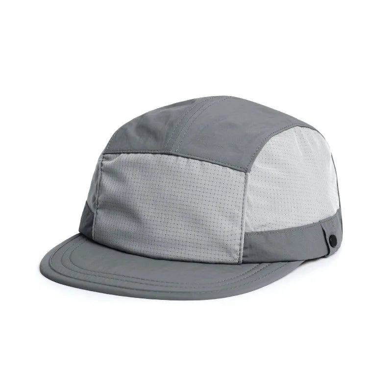 Japanese Color Matching Short Brim Baseball Caps Can Wear Glasses Men Women Summer Lightweight Sun
