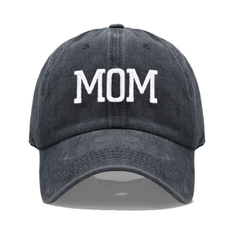 DAD MOM Embroidery Pure Cotton Men's Baseball Cap For Man  Womne's Fashion Sport Golf Caps Sun Hat Dropshipping