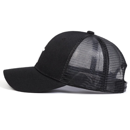 Unisex Cross Embroidery Baseball Net Caps Hip Hop Cap Spring Summer Outdoor Adjustable Casual Hats