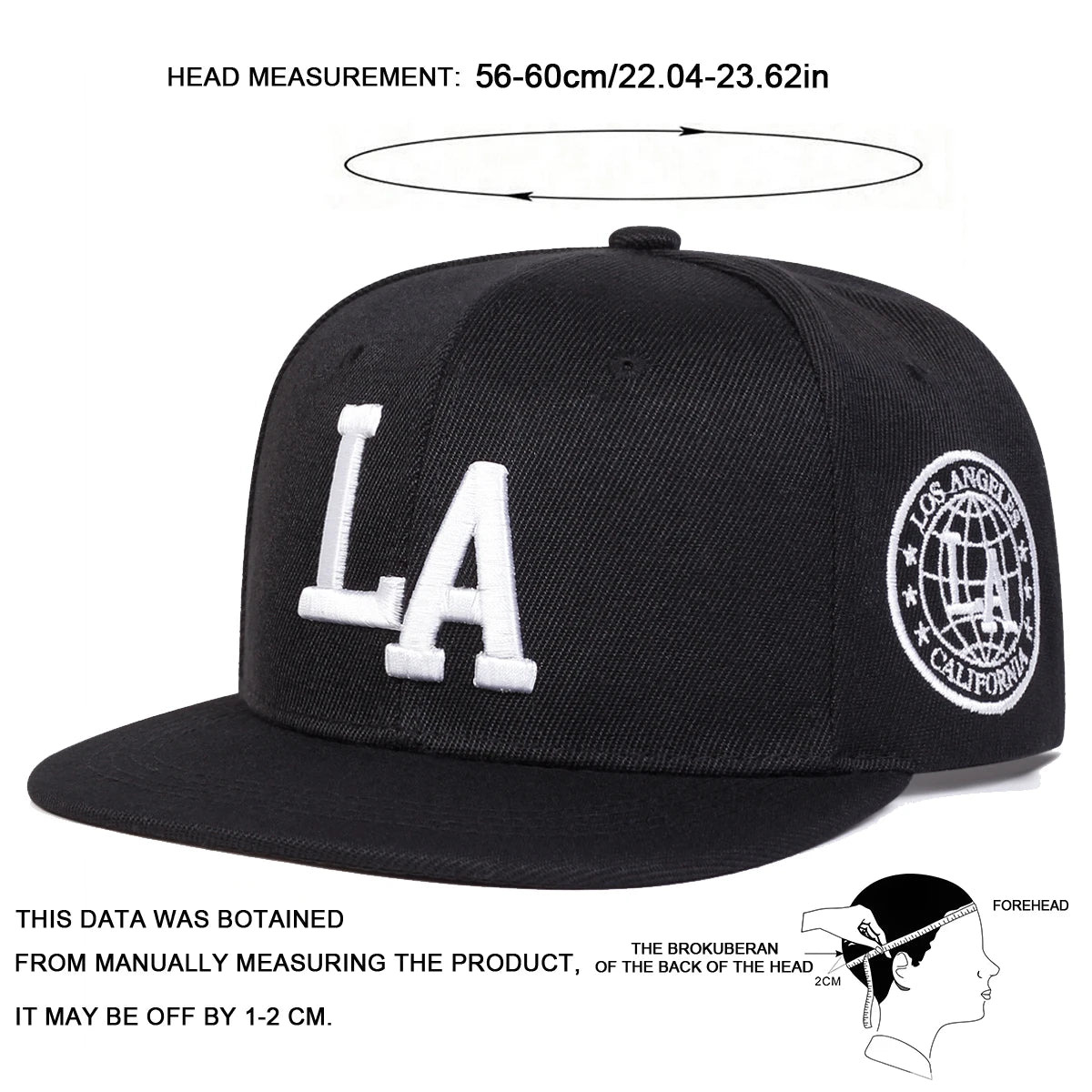 Unisex Letter Embroidery Hip-Hop Hats Spring Autumn Outdoor Adjustable Casual Baseball Caps