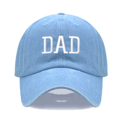 DAD MOM Embroidery Pure Cotton Men's Baseball Cap For Man  Womne's Fashion Sport Golf Caps Sun Hat Dropshipping