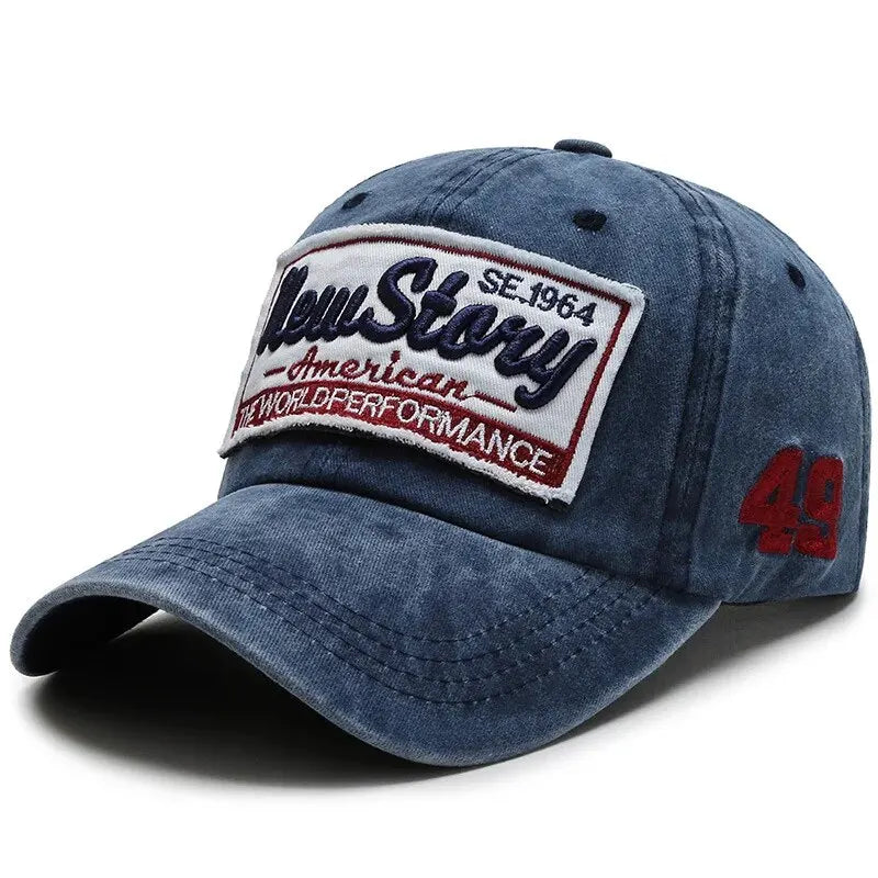 Hat Men's Washed Cloth Cap Korean Outdoor Sunscreen Hat Casual And Versatile Street Spring And Autumn Sunshade Baseball Cap