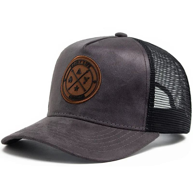 Summer Mesh Baseball Cap Women Men Snapback Hat Casual Breathable Letter Icon Unisex Hip Hop Trucker