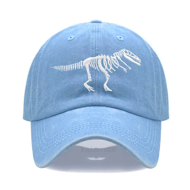 Cotton Baseball Cap Men Women Unisex Embroidery Dinosaur Tyrannosaurus Rex Dad Hat Protection