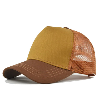 Sunhat Outdoors Trucker Hat Cotton Mesh Breathablebaseball Cap Women Men Summer Sunshade Meshcap