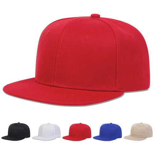 Unisex Light Board Solid Color Hip-Hop Hats Spring Autumn Adjustable Casual Snapback Baseball Caps