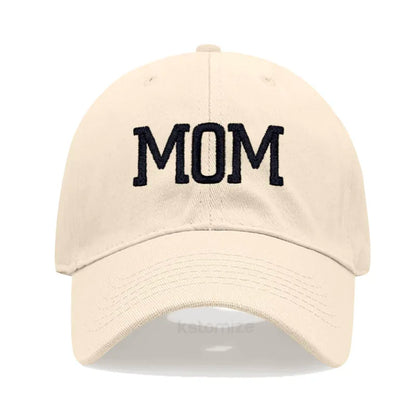 DAD MOM Embroidery Pure Cotton Men's Baseball Cap For Man  Womne's Fashion Sport Golf Caps Sun Hat Dropshipping