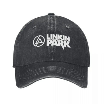 Linkins Meteora Minutes Midnight Men Women Baseball Caps Parks Hunting Distressed Washed Hat Vintage
