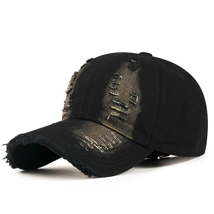 Cool Women Men Ripped Denim Cotton Baseball Cap Male Female Four Seasons Sports Snapback Sun Hat
