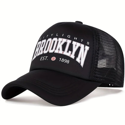 Unisex Brooklyn Printing Baseball Net Caps Spring Summer Outdoor Adjustable Casual Hats Sunscreen