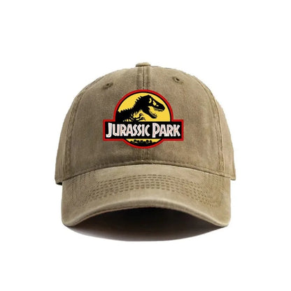 Jurassic Park Baseball Cap Distressed Hats Dinosaur Men Retro Outdoor Summer Adjustable Hat Casual