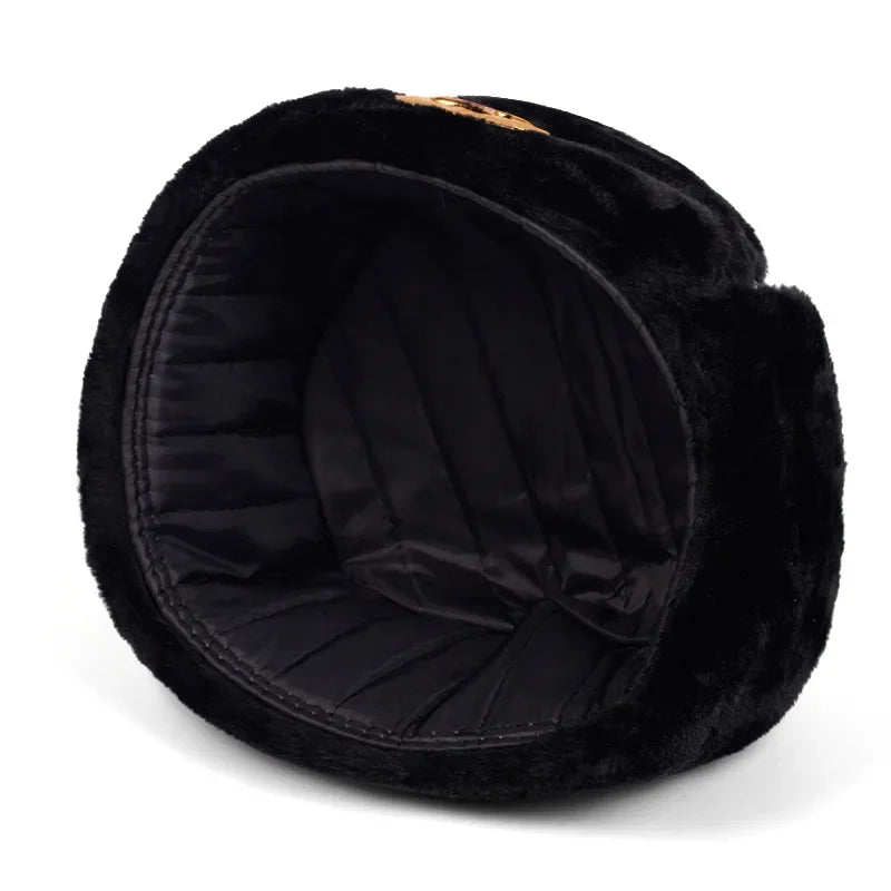 Wild Winter Warm Ski Caps Soviet Badge Lei Feng Hat Windproof Waterproof Men Women Outdoor Thick