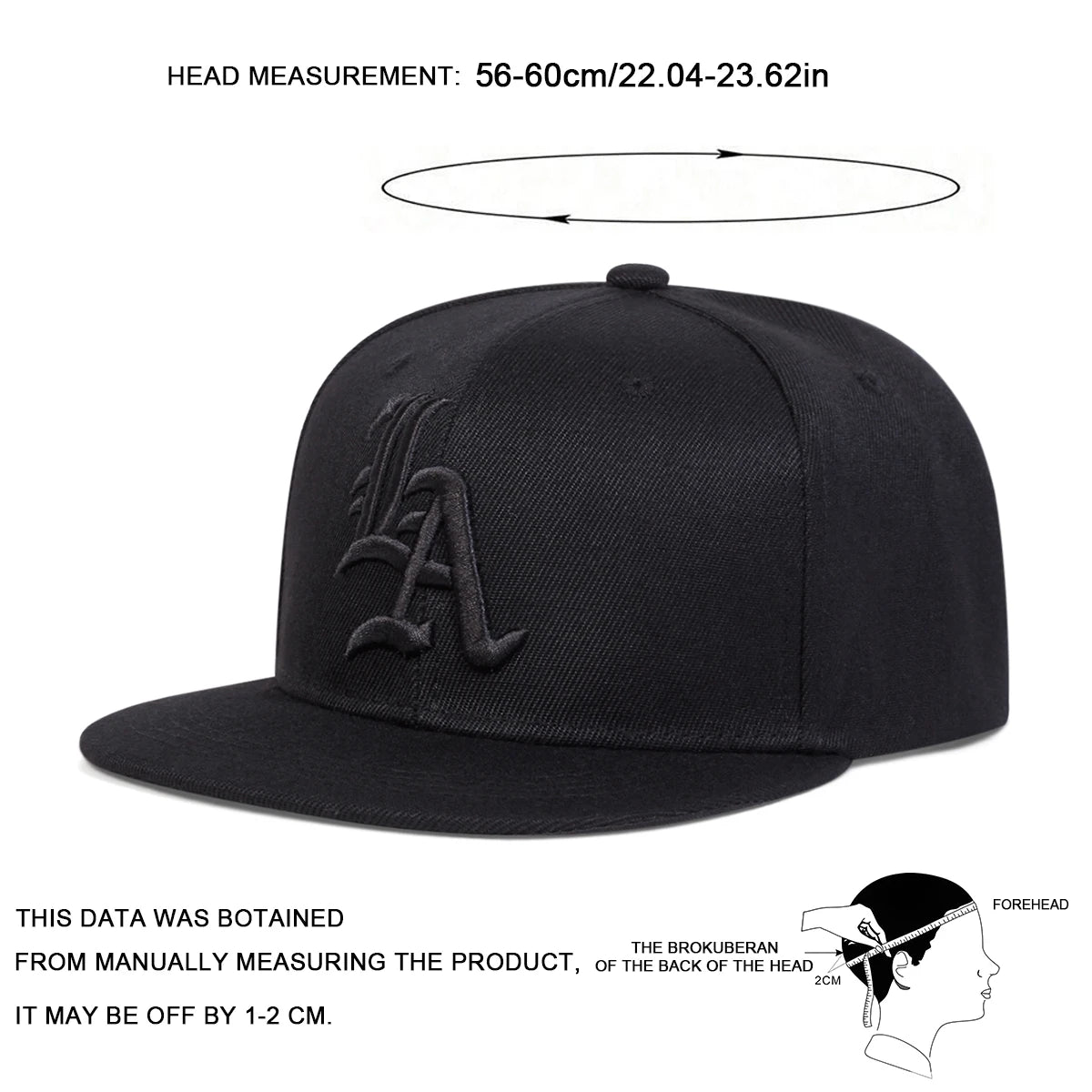 Unisex Gothic Letter Embroidery Hip-Hop Hats Spring Autumn Outdoor Adjustable Casual Baseball Caps