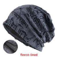 Blue fleece-lined