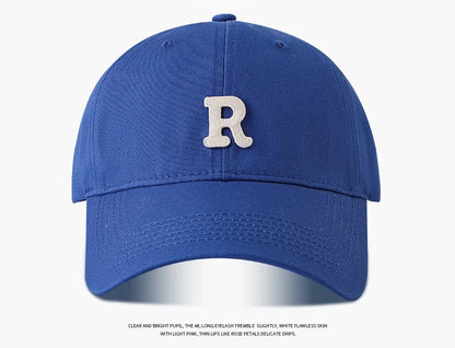 Large Head Circumference Baseball Cap Men S Women Dome Hat Soft Top 60 65cm Sun Protection Letter R